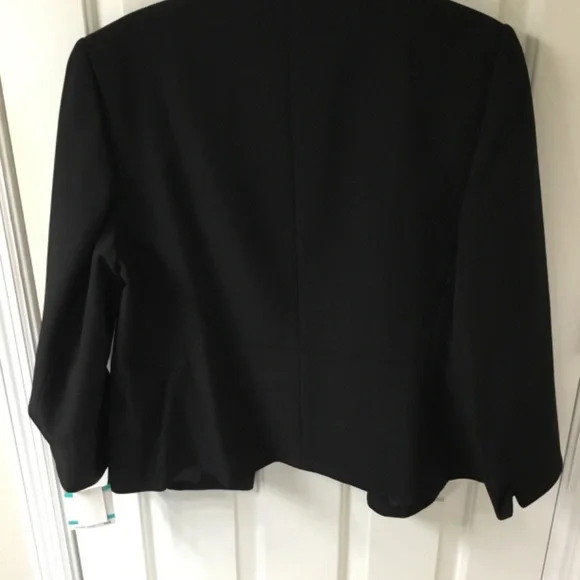 Kasper Black Dress and Short Jacket, Jacket Is NWT, SZ 16 - Picture 7 of 10